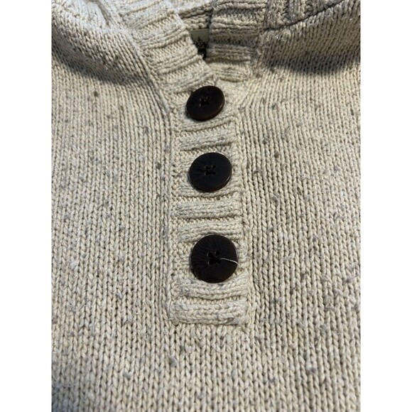 CABELA’S Women’s 3 Button Hooded Pullover Sweater Medium Grandpa Core - Picture 2 of 10